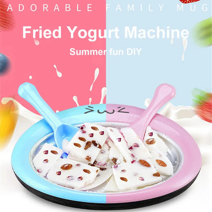 New Stir-fried Yogurt Machine fried yogurt machine Home Mini Fried Ice Machine Children's Homemade Fruit Fried Ice Cream Fried