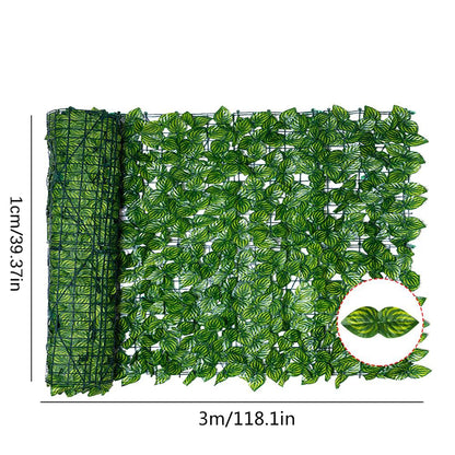 2024 New 1m x 3m Artificial Leaf Plant Fence Landscaping Fence Home Garden Backyard Balcony UV Protection Privacy Panel