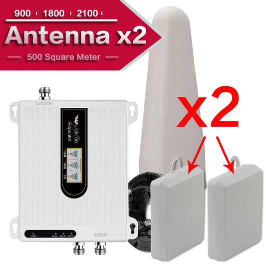 Saudi Arabia Cellular gsm 2g 3g 4g Communication Antenna 900 1800 2100  Reception Two Indoor Antenna