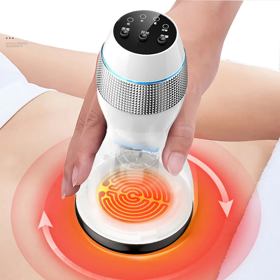 Wireless gua sha Stone Needle Heating massager Electric scraping Warm Moxibustion device Detox Chinese Physical for health care