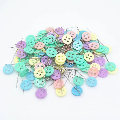 100Pcs Dressmaking Pins Embroidery Patchwork Pins Accessories Tools Sewing Needle DIY Sewing Accessories Stainless Steel 5BB5704