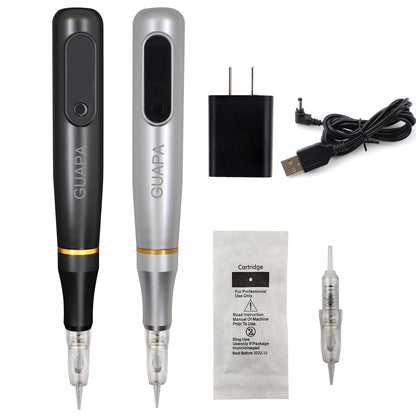 Newest Multi-Functional Permanent Makeup Tattoo Machine with 3 levels Speed Portable Tattoo Pen for Academy Training with Needle