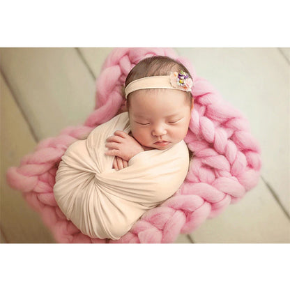 40*160cm Stretch Wrap Newborn Photography Props Accessories Baby Boy Girl Soft Elastic WrapsBlanket Multi-Colors Swaddlings