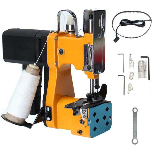 Electric Woven Bag Closing Machine Sewing Agriculture Textile Knitted Bag Sealing Packing Machine Closer For Snakeskin Sack Tool