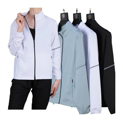 Women Spring Jacket Thin Sports Autumn Fitness Yoga Full Sleeves  Sports Zip Jersey SlimTraning Workout Female Actived Coat