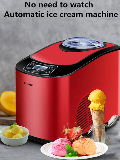 220V Home Full Automatic Mini Ice Cream Machine Household Ice Cream Maker 1.5L 140W Ice Cream Makers Машина для мороженого