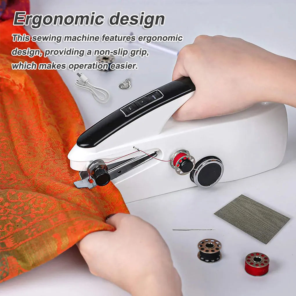 Handheld Sewing Machine Portable Electric Handy Home Needlework Travel Fabric Tailoring Machines Household Craft