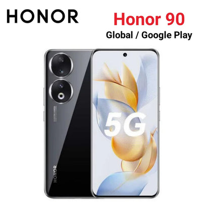 Global-HONOR 90,Smartphone Android 5G Network 6.7 inch 200MP Camera 5000mAh Mobile phones 256GB/512GB ROM NFC Google Cell phone