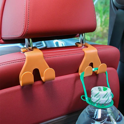 Concealed Creative New Car Seat Back Hook Multi Functional Rear Car Phone Holder Hook  Automotive Accessories