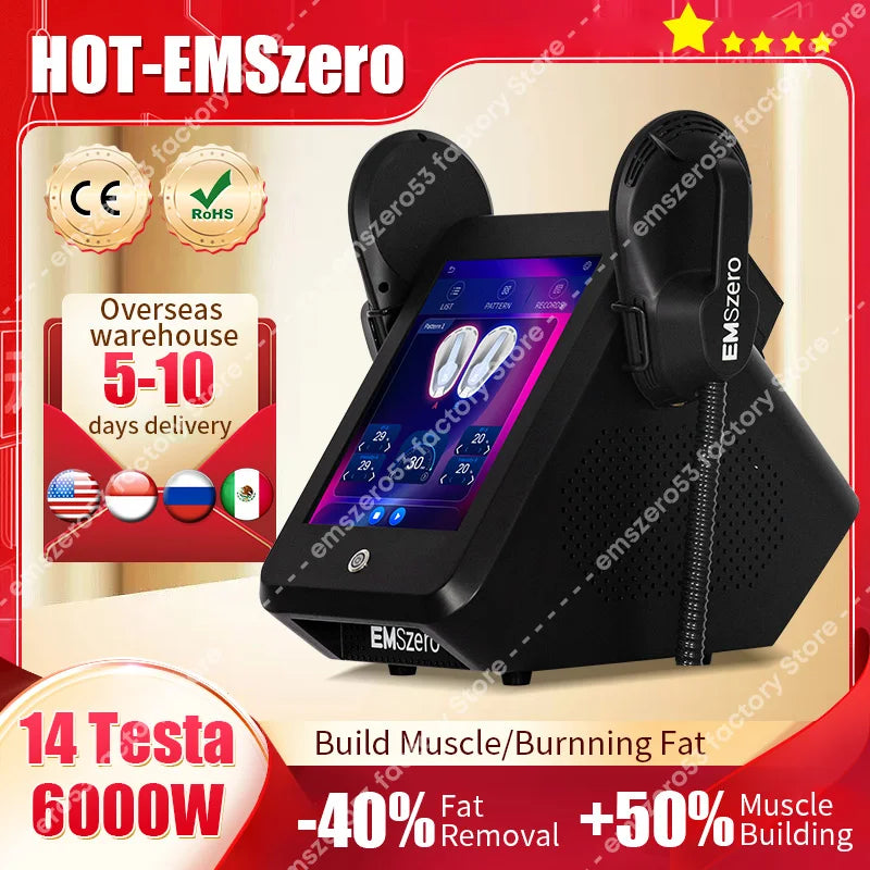 EMSzero Machine Sculpting Body Muscle Stimulation Massager EMS RF Sculpt 15 Electromagnetic Butt Fat Healthy Beauty Store Salon