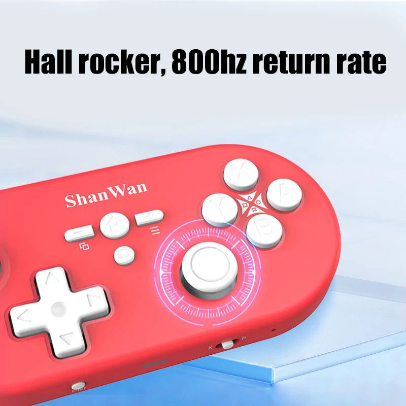 2024 ShanWan Q37 New Mini Gamepad Micro Wireless Game Controller For Switch PS4 PS5 Android iOS PC with Hall Joystick Six-axis