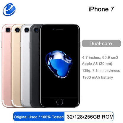 Original Apple iPhone 7 4.7'' 32GB iphone7 IOS 4g lte Fingerprint cellphone good as s8 Smartphone