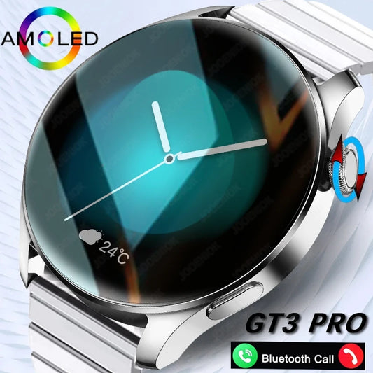 GT3 Pro New Smart Watch Men Full Touch Screen Heart Rate Health Monitor Sports Watches Bluetooth Call Smartwatch Man For Huawei