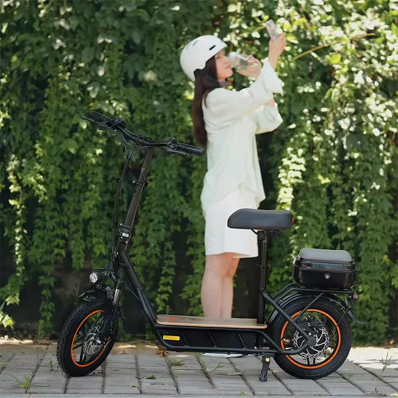 kukirin c1 pro 800w 48v 25ah electric scooter 14 inch big tyres with seat max range 80km max speed 45-50km/h foldable escooter