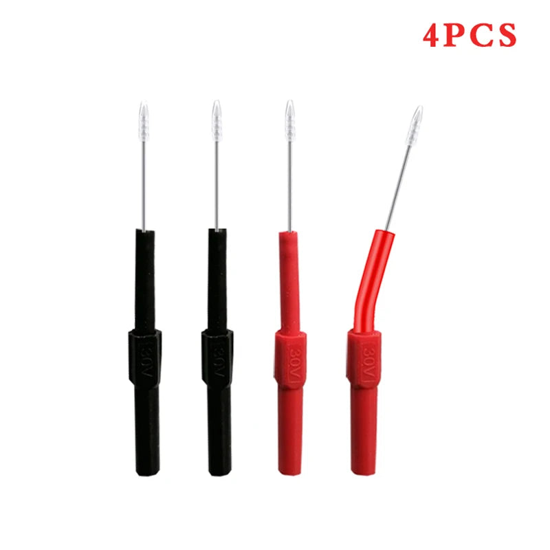 Multimeter Test Leads Probe Tip Back Automatic Tool Car Kit Machine Wire Break Free Test Rod Flexible Back  Probe