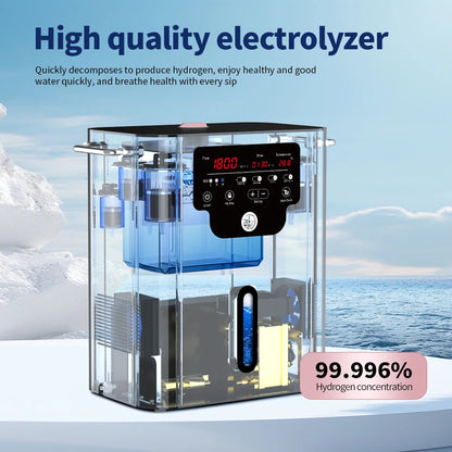 Suyzeko Hydrogen Water Generator 1800ML Hydrogen Inhalation Machine H2 Molecular Inhaler Therapy Device SPA Personal Care NEW