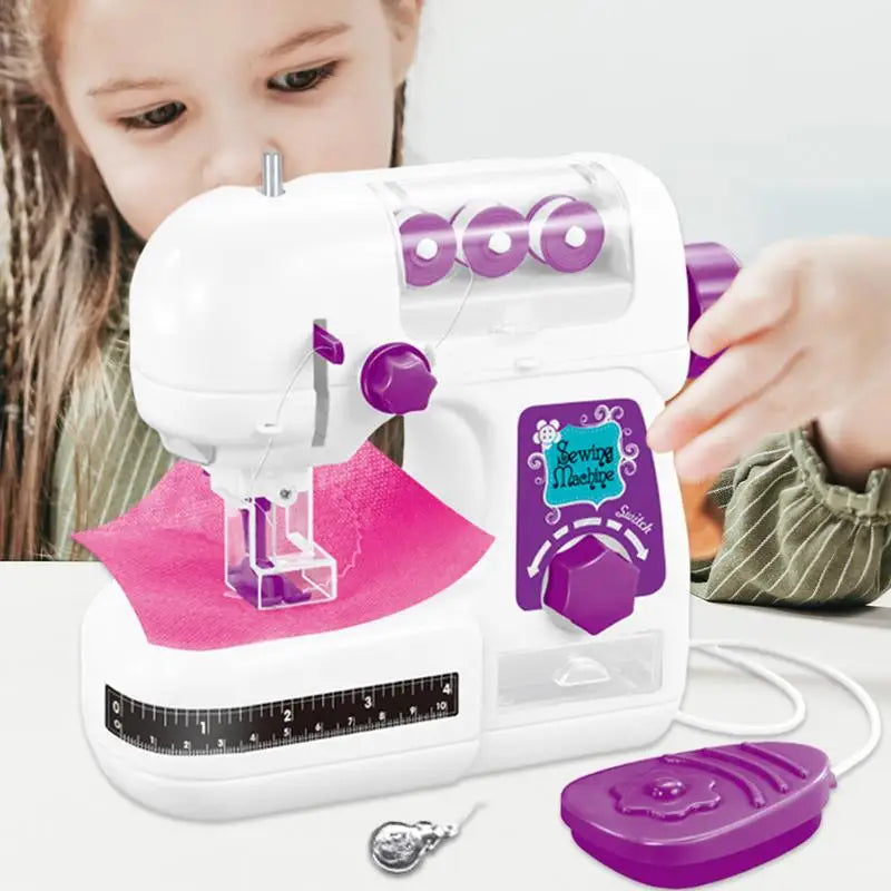 Portable Sewing Machine Travel Beginner Sewing Machines Portable Battery Powered Sewing Machine Pretend Play Arts For Kids