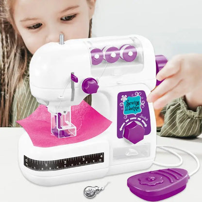 Portable Sewing Machine Travel Beginner Sewing Machines Portable Battery Powered Sewing Machine Pretend Play Arts For Kids