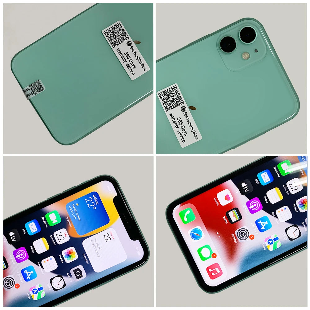 Apple iPhone 11 64/128/256GB 6.1" Original  IPS LCD FACE ID A13 Genuine Unlocked 4G LTE iphone 11 Mobile Phone