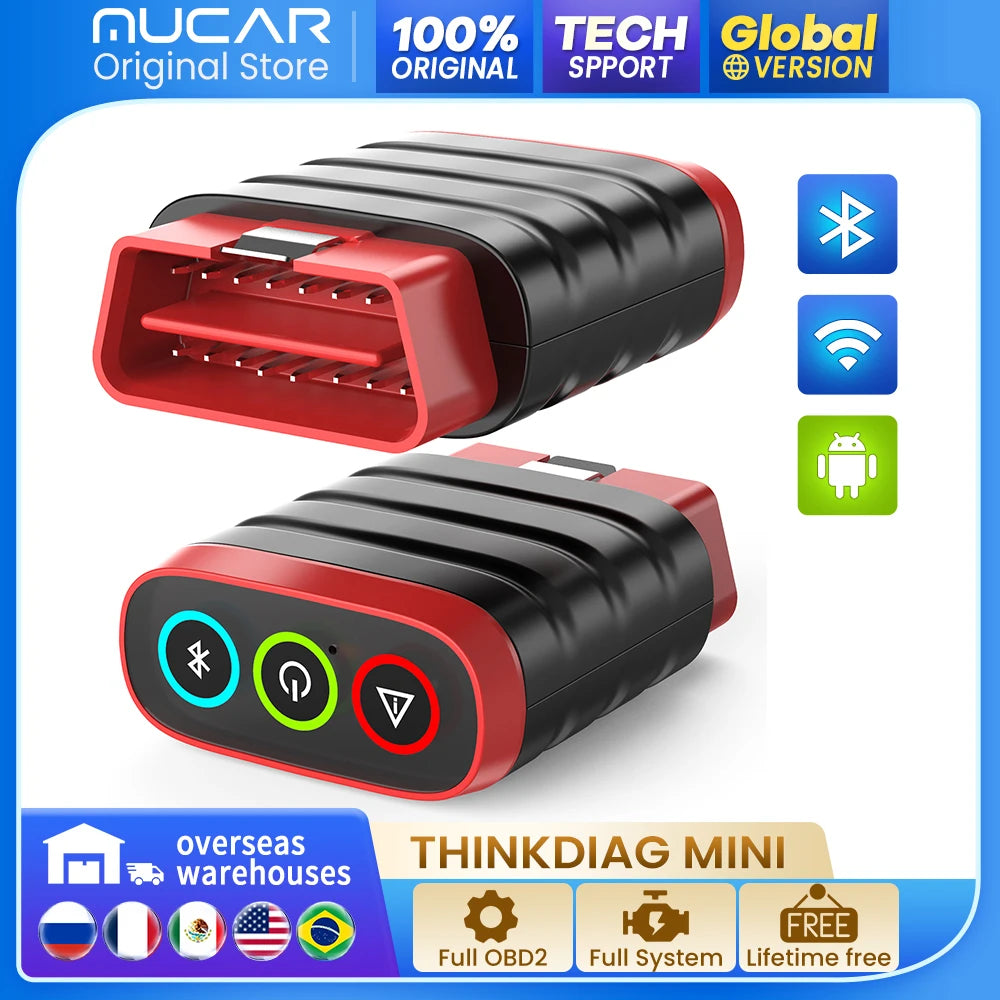 THINKCAR Thinkdiag MINI OBD2 scanner full system bluetooth  Automotive diagnostic tool OBD code reader scan Lifetime Free Update