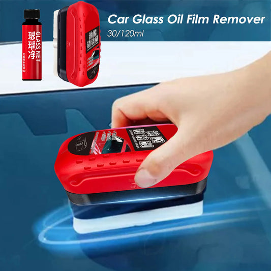 30/120ml Car Glass Cleaner Automotive Glass Cleaning Brush Windshield Oil Film Cleaner Glass Polishing Agent Car Maintenance