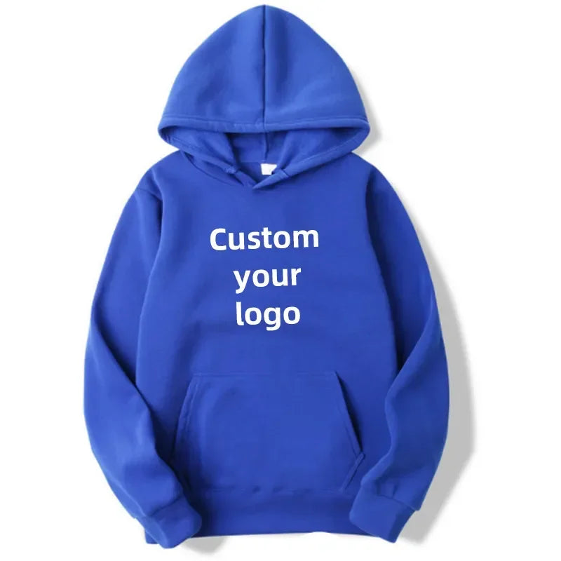 Customized hooded shirt for men and women, featuring photos and logos of your design. High end gifts in EU sizes