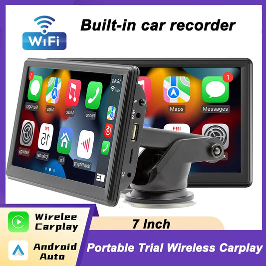 7" Touch Screen Car Radio & Multimedia Player | Wireless Carplay & Android Integration | Universal Intelligent System