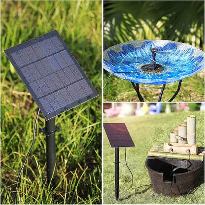 3.5W solar fountain pump, DIY solar fountain, can spray all kinds of water features, suitable for bird bath garden pond outdoor