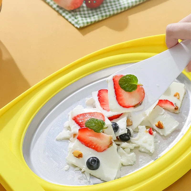 Stir-fried yogurt machine small ice cream machine children's homemade fruit stir-fried ice machine mini stir-fried ice plate