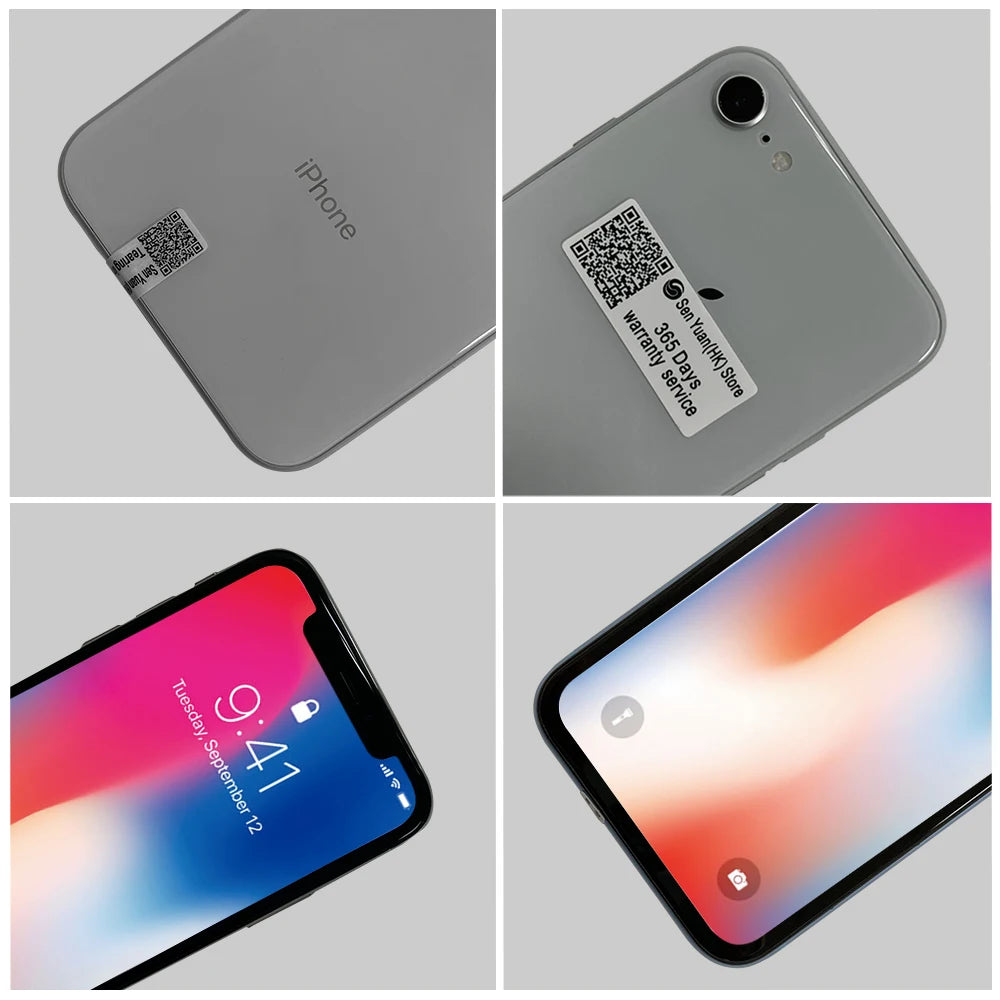 Original Apple iPhone X 4G Mobile Phone NFC 3GB RAM 64GB/256GB ROM 5.8" OLED Screen 12MP*2+7 MPA 11 Hexa Core iphone X CellPhone