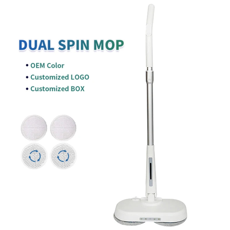 Automatic Mop Wireless Rotating Rechargeable Floor Wiper Cordless Sweeping Handheld Wireless Electric Mop Floor Washer