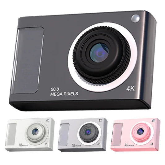 48MP HD Video Camera 2.4in IPS Display 16X Zoom Digital Camera with Fill Light 4K Student Selfie Camera for Kids Students Teens