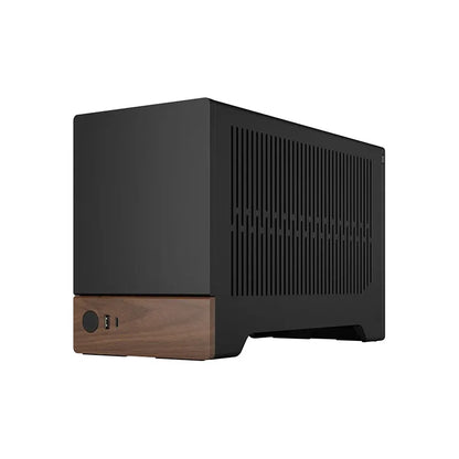 Fractal Design Terra Mini Anodized Aluminum Split Laptop Black Walnut Desktop ITX Case Black/Green/Silver