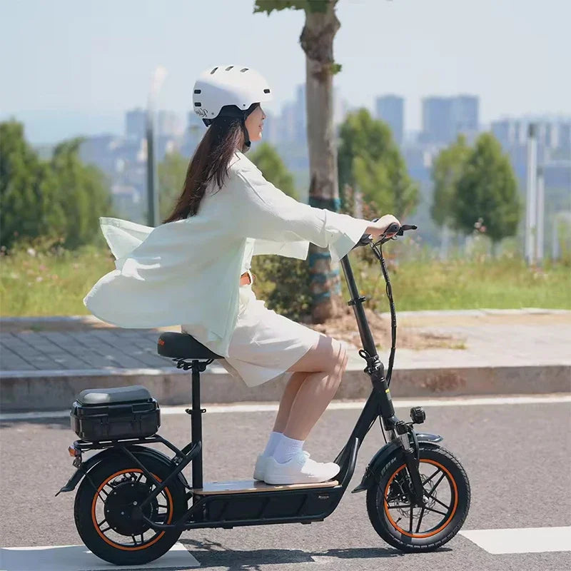 kukirin c1 pro 800w 48v 25ah electric scooter 14 inch big tyres with seat max range 80km max speed 45-50km/h foldable escooter