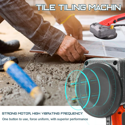 10-150Hz Tile Tiling Machine Wall Floor Tiles Laying Vibrating Tool with 100*100mm Suction Cup Power Tool Set