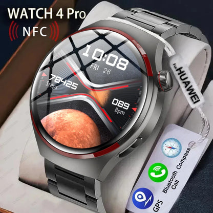 2024 New For HUAWEI Watch 4 PRO Smart Watch Men GT4Pro AMOLED HD Screen Bluetooth Call GPS NFC Heart rate Sport SmartwatchWomen