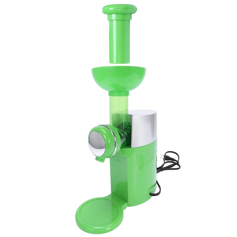 US Plug Colorful Ice Cream Machine Milkshake Machine Cold Drink Cool Home Dessert Making