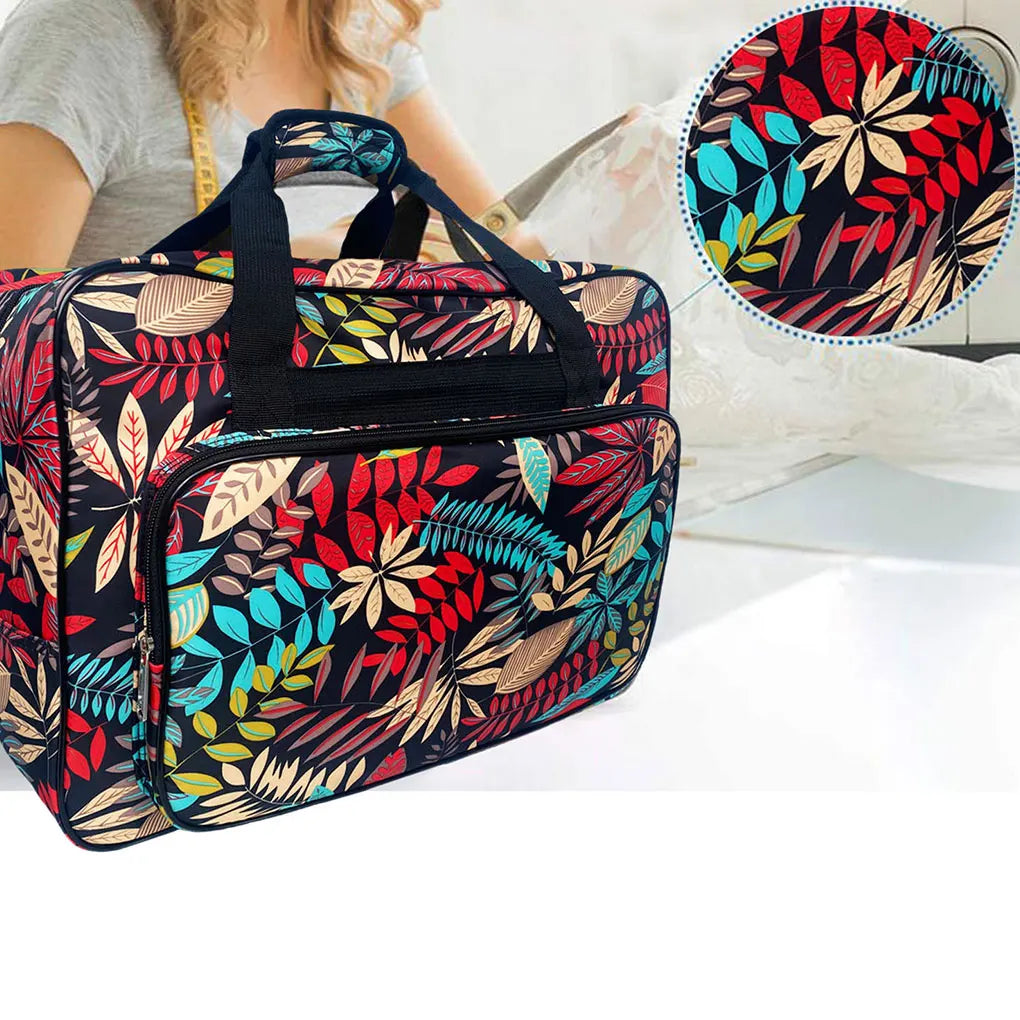 Travel Storage Bag Portable Sewing Machine Carrying Case Zipper Holder Clothes Organizer Luggage Compartments