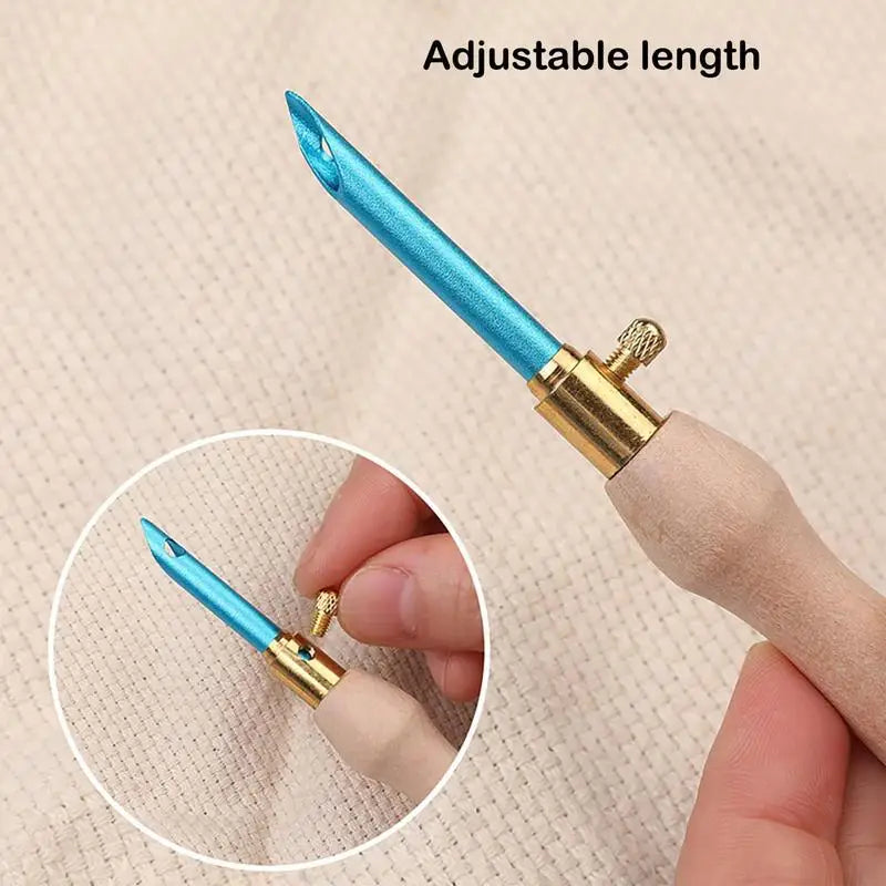 Punch Needle Kit Embroidery Punch Needle Kits Clothes Embroidery Knitting Sewing Needle Stitching Tools Set For Women Men Adults