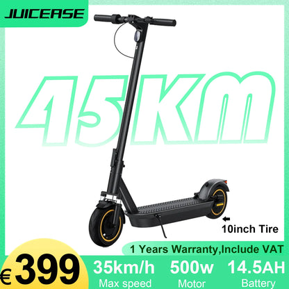 JUICEASE ESMax 500W/1000W Electric Scooter Max Speed 35KM/H E-scooter Adults 45KM Range Foldable Mobility Electric Kick Scooters