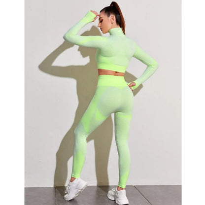 Sports Set Women's Leggings Workout Tracksuits Fitness Coat Running Clothes For Yoga Tops Outfit Sportswear Female Gym Clothing