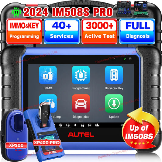 Autel MaxiIM IM508S XP400PRO Key Programming Tools OBD2 Scanner IM508S PRO All-in-One Key Programmer Automotive Scanner PK km100