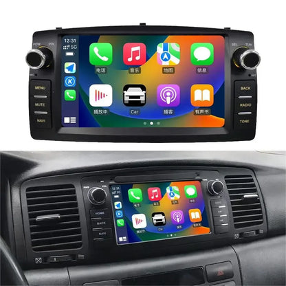 7" Android 13 2DIN Car Radio with Wireless CarPlay, Android Auto, GPS & Multimedia for Toyota Corolla E120 2003-2006, BYD F3