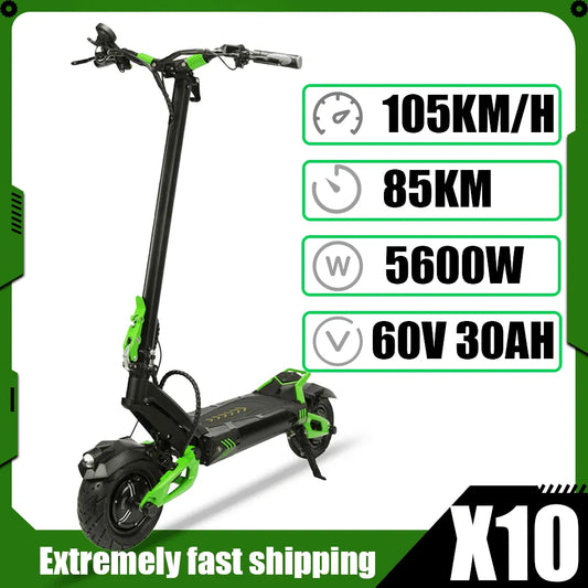 New 2024 European Stock Foldable Boyueda 10x Electric scooter Carbon Fibre Scooter 5600w Bike Tyres Top Speed 102km/h