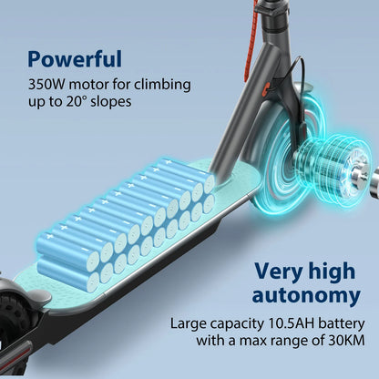 JUICEASE 350W/500W Electric Scooter Adult 35KM/H Electric kick Scooter 45KM Max Range Foldable E-Scooter With APP Smart Scooters