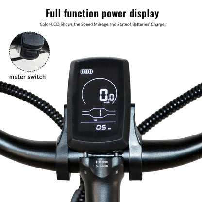 EU Stock Electric Bicycle 48V12AH 250W 500W Motor 26 inch Tire Mechanical disc brake Ebike City Road Beach Aldult Electric Bike