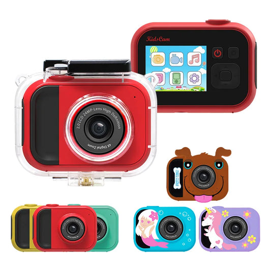 Mini Educational Kids Photo Camera 24MP Full HD 1080P Digital Camera 4x Zoom Toy Camera for Children Birthday Gifts