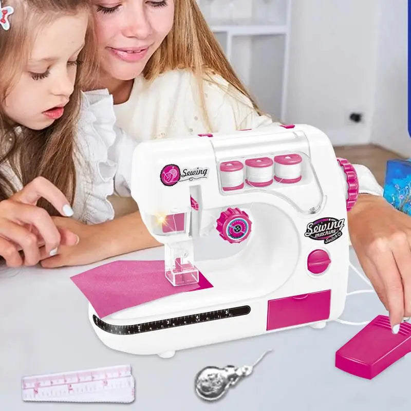 Portable Sewing Machine Travel Beginner Sewing Machines Portable Battery Powered Sewing Machine Pretend Play Arts For Kids