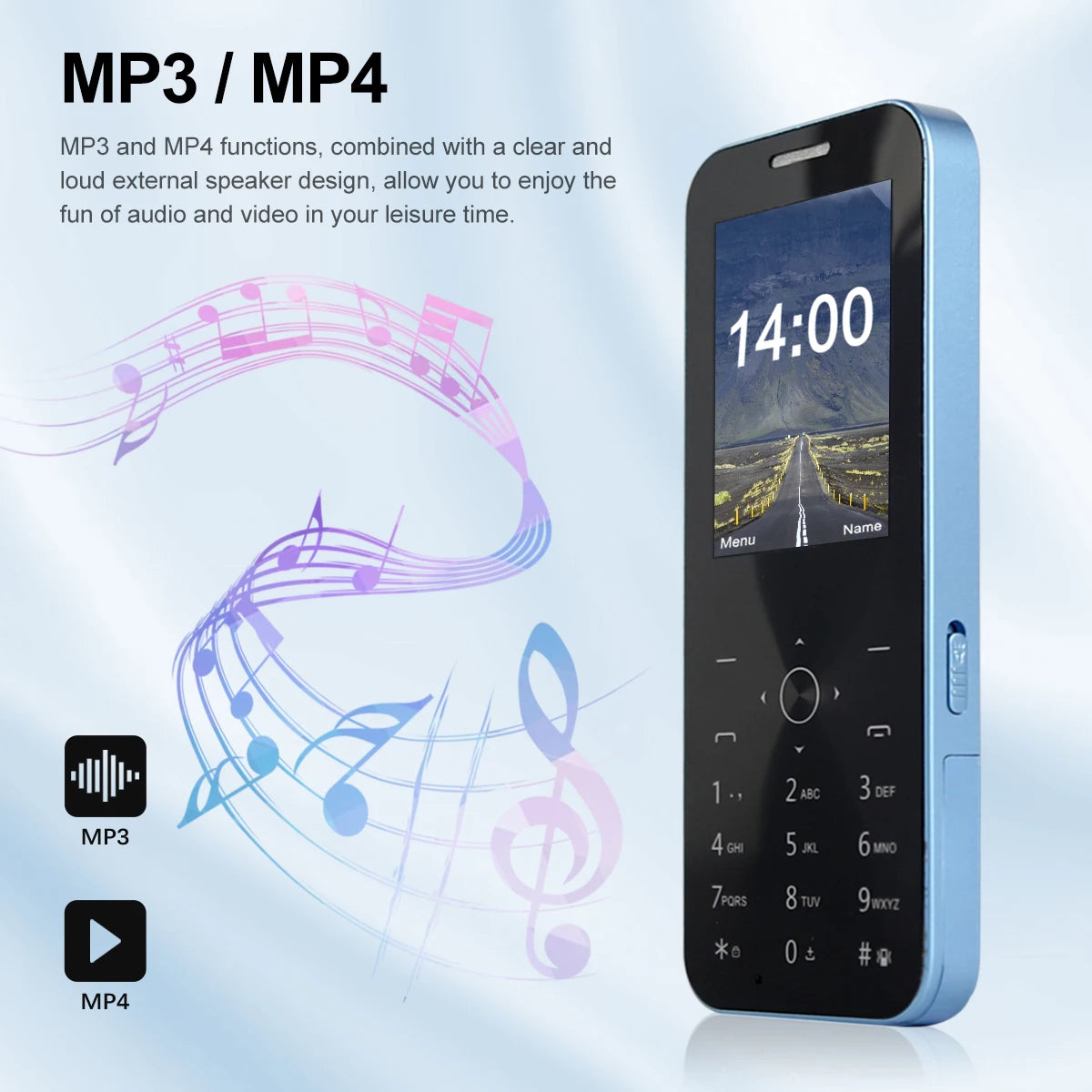 MKTEL M14 Feature Phone Four Sim Card Standby 2.4" Screen 1100mAh Battery MP3 MP4 FM Radio Senior Phone