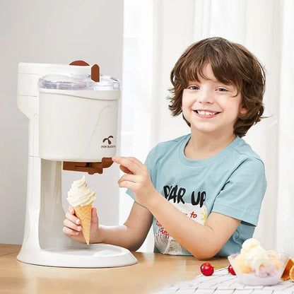 Automatic Ice Cream Maker Machine Roll Soft Serve Hard Household Small Full Sorbet Fruit Dessert Yogurt Ice Maker